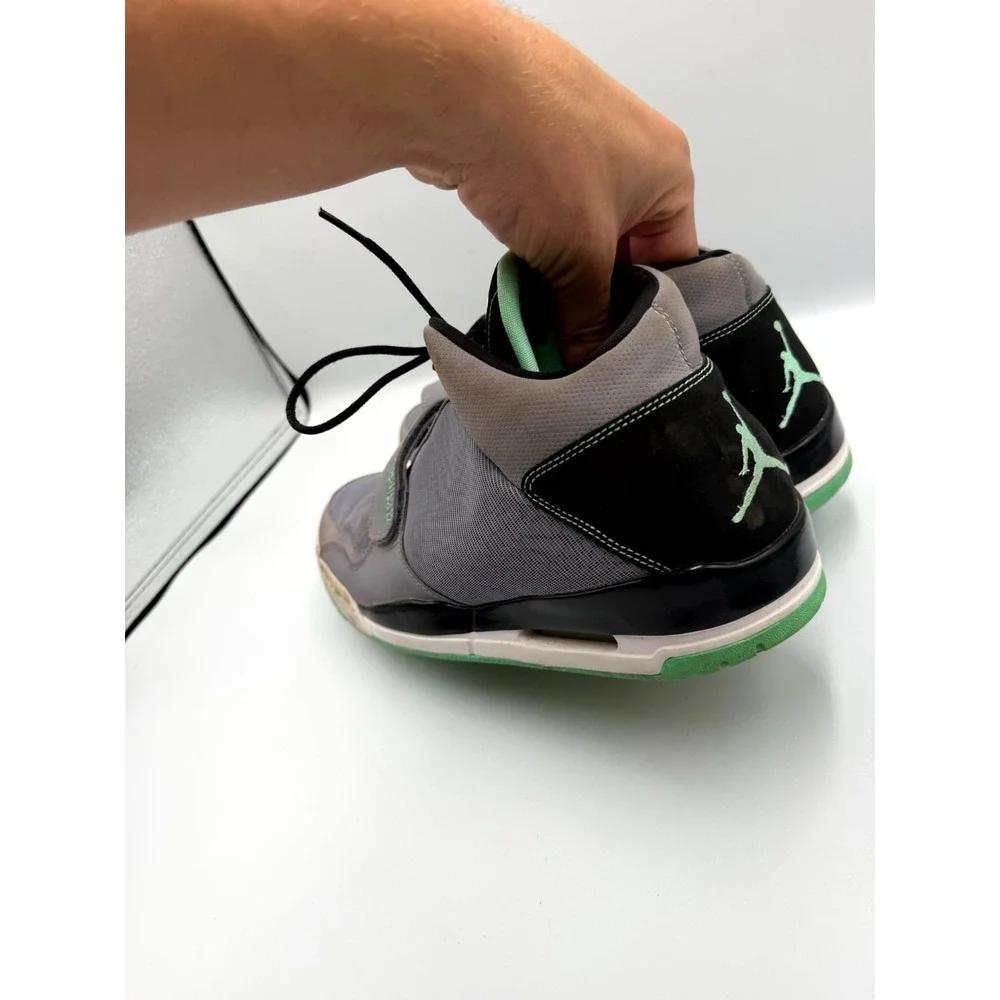Air Jordan Flightclub‎ 90s Green Glow 602661-013 Mens 12 Sneaker Gray Basketball